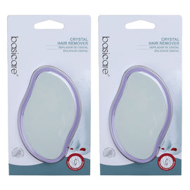 Basicare Crystal Hair Remover 2 Pack Pain Free Exfoliating Hair Removal Tool