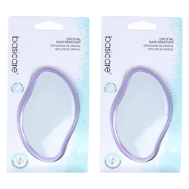 Basicare Crystal Hair Remover 2 Pack Pain Free Exfoliating Hair Removal Tool