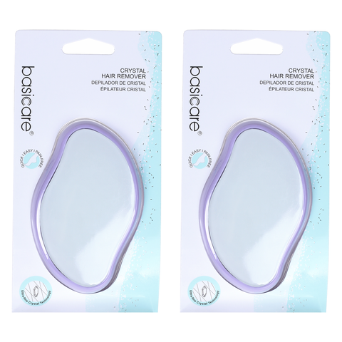 Basicare Crystal Hair Remover 2 Pack Pain Free Exfoliating Hair Removal Tool