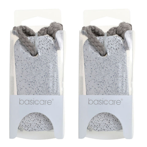 Basicare Pumice Stone Foot Scrubber Callus Remover Exfoliator Pack of 2