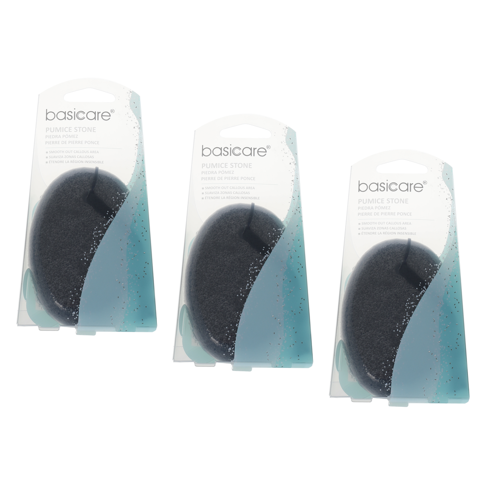 Basicare 3 Pack Pumice Stone Foot Care Callus Remover