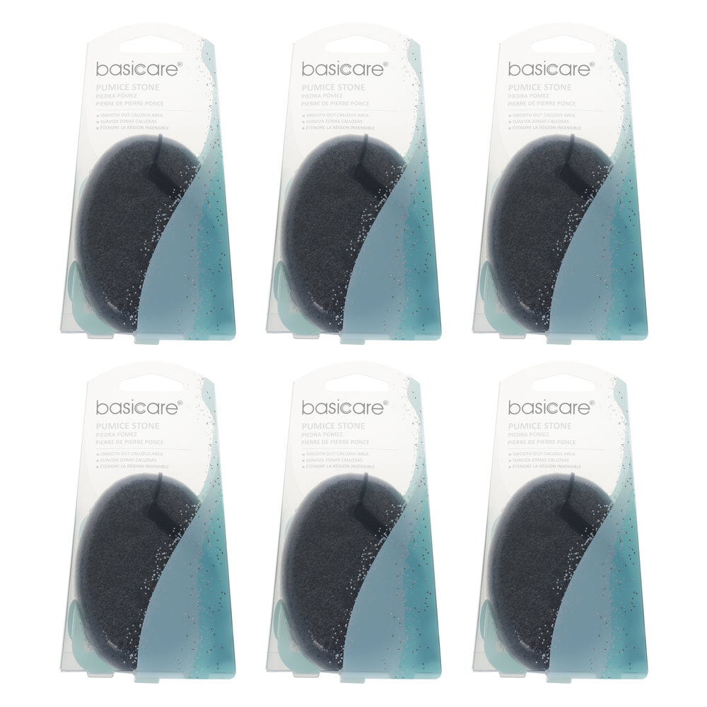 Basicare Pumice Stone Foot Care Bundle of 6 Callus Removers