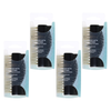 Basicare Nail Brush Natural Bristles with Pumice Stone 4 Pack Bundle