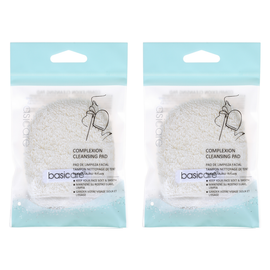 Basicare Complexion Cleansing Pad 7.5cm by 8.8cm 2 Pack Gentle Exfoliating