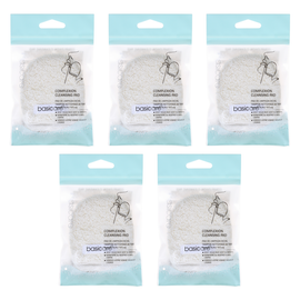 Basicare Complexion Cleansing Pad 7.5cm x 8.8cm Bundle of 5