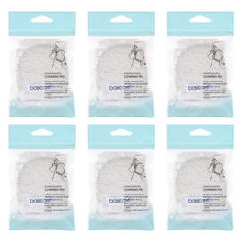 Basicare Complexion Cleansing Pad 7.5cm by 8.8cm Bundle of 6