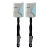 Basicare Dual Loofah Back Brush with Detachable 41cm Handle Pack of 2