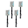 Basicare Dual Loofah Back Brush Detachable Handle 41cm Bundle of 4