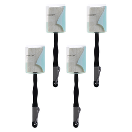 Basicare Dual Loofah Back Brush Detachable Handle 41cm Bundle of 4