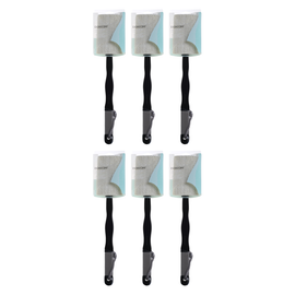 Basicare Dual Loofah Back Brush Detachable Handle 41cm Bundle of 6