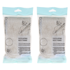 Basicare Exfoliating Bath Towel 30cm x 100cm Bundle of 2 Deep Cleansing