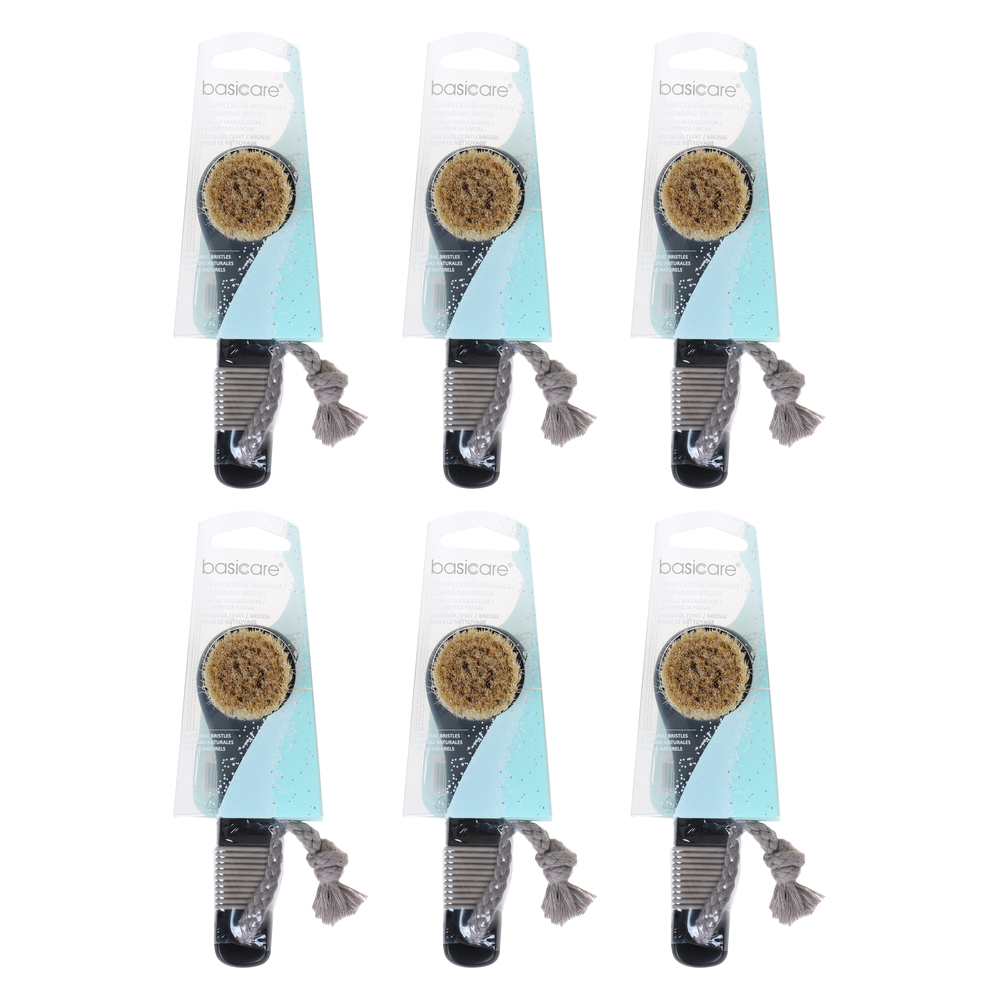 Basicare Complexion Cleansing Massage Brush 13cm 6 Pack