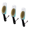 Basicare Wooden Body Brush Bundle of 3 Natural Bristles Exfoliating Skin