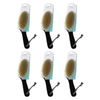 Basicare Wooden Body Brush Bundle Pack of 6 Natural Bristles Exfoliating