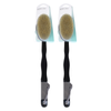 Basicare Wooden Bath Brush Long Handle 41cm Natural Bristles Pack of 2