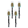Basicare Wooden Bath Brush 41cm Long Handle Natural Bristles Pack of 4