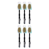 Basicare Wooden Bath Brush 41cm Long Handle Natural Bristles Bundle of 6