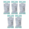 Basicare Exfoliating Body Gloves White Bundle of 5 Exfoliating Gloves