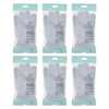 Basicare Exfoliating Body Gloves White Bundle of 6 Pairs