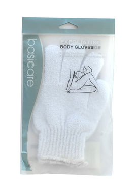 Basicare Exfoliating Body Gloves White Skin Cleansing Softening and Refreshing