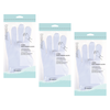 Basicare Hydro Moisturising Gloves White 3 Pack Overnight Hand Treatment