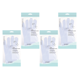 Basicare Hydro Moisturising Gloves White 4 Pack Bundle Overnight Hand Treatment