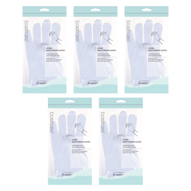 Basicare Hydro Moisturising Gloves White 5 Pack Overnight Hand Softening Treatment
