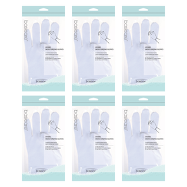 Basicare Hydro Moisturising Gloves White 6 Pack Overnight Hand Treatment