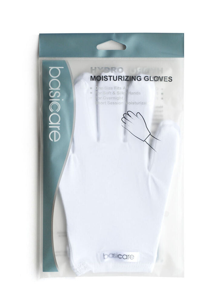 Basicare Hydro Moisturising Gloves White