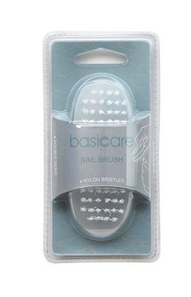 Basicare Double Sided Nail Brush with Durable Nylon Bristles