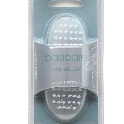 Basicare Double Sided Nail Brush with Durable Nylon Bristles