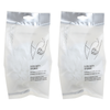 Basicare Luxe Exfoliating Bath Sponge Round Aria 2 Pack Natural Body Loofah