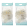 Basicare Luxe Bath Sponge Beige with Hanging Cord Exfoliating x2