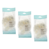 Basicare Luxe Bath Sponge Beige Bundle of 3 Exfoliating Shower Sponges