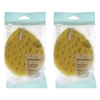 Basicare Sea Bath Sponge with Hanging Cord Bundle of 2