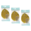 Basicare Sea Sponge Bath Sponge 3 Pack Hanging Cord Gentle Cleanse