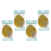 Basicare Sea Sponge Bath Sponge with Hanging Cord Bundle of 4