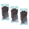 Basicare Exfoliating Body Gloves Brown 3 Pack Bundle for Smooth Skin