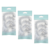 Basicare Shower Cap Adults 3 Pack Reusable Waterproof Comfortable Protection