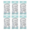 Basicare Shower Cap Adults Bundle of 6 Reusable Waterproof Comfortable Caps