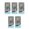 Basicare Luxury Shower Cap 5 Pack Reusable Waterproof Adult Hair Protection