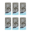 Basicare Luxury Shower Cap Adult Reusable Waterproof Bundle 6 Pack