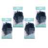 Basicare Luxe Bath Sponge Blue with Hanging Cord Bundle of 4 Gentle Exfoliating