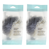 Basicare Luxe Exfoliating Bath Sponge Purple with Hanging Cord 2 Pack