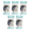 Basicare Luxe Bath Sponge Purple 5 Pack Hanging Cord Gentle Exfoliation