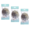 Basicare Luxe Bath Sponge Red Bundle of 3 Hanging Cord Gentle Exfoliating Shower