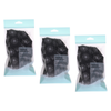 Basicare Deluxe Shower Cap Blue White Dots Bundle of 3 Reusable Waterproof