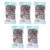 Basicare Deluxe Shower Cap Bundle of 5 Reusable Waterproof Hair Covers Purple