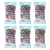 Basicare Deluxe Shower Cap Reusable Waterproof Purple White Dots Bundle of 6