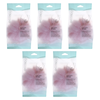 Basicare Luxe Bath Sponge Pink with Hanging Cord Bundle of 5